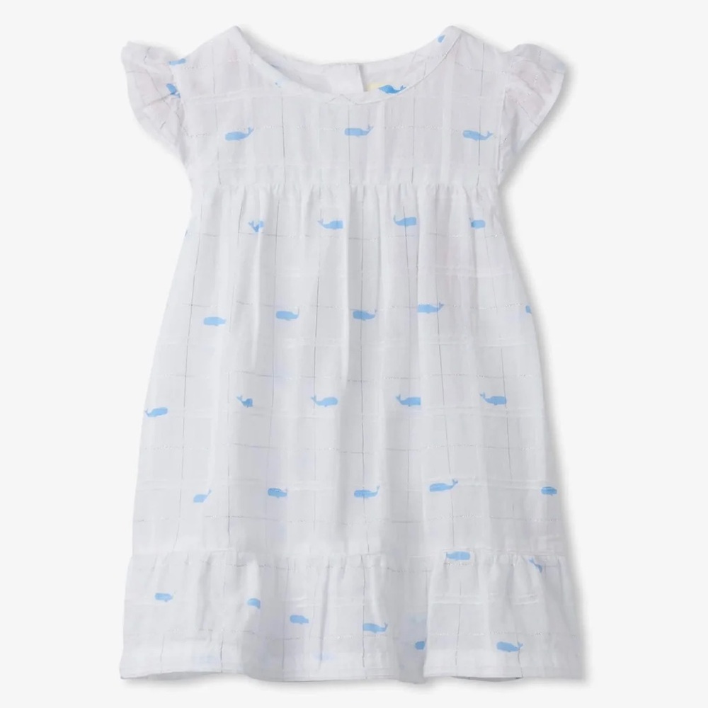 Hatley shimmer whale dress